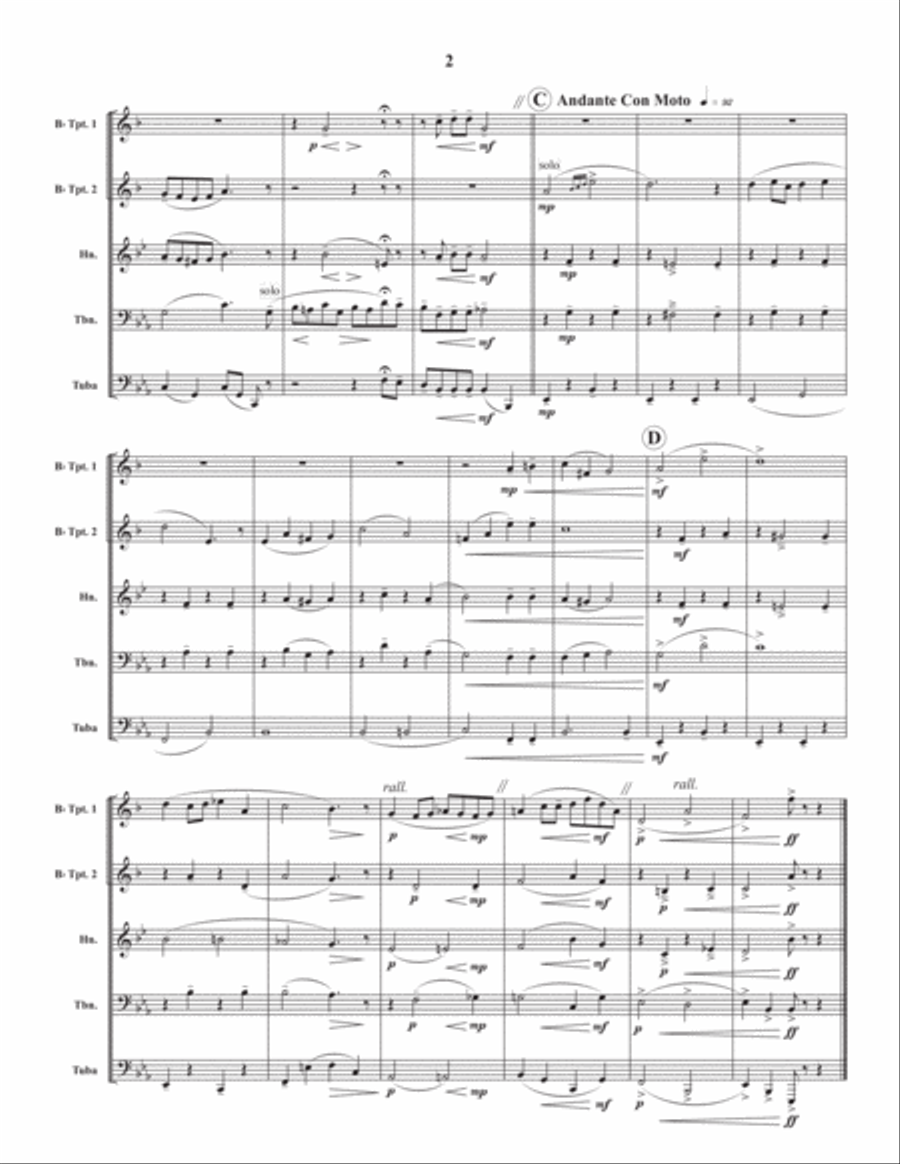 Good-bye, Pal Good-bye, Pal Brass Quintet scores gallery preview page 3