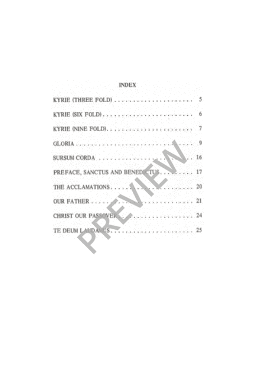 Mass for the King of Glory 4-Part scores gallery preview page 5