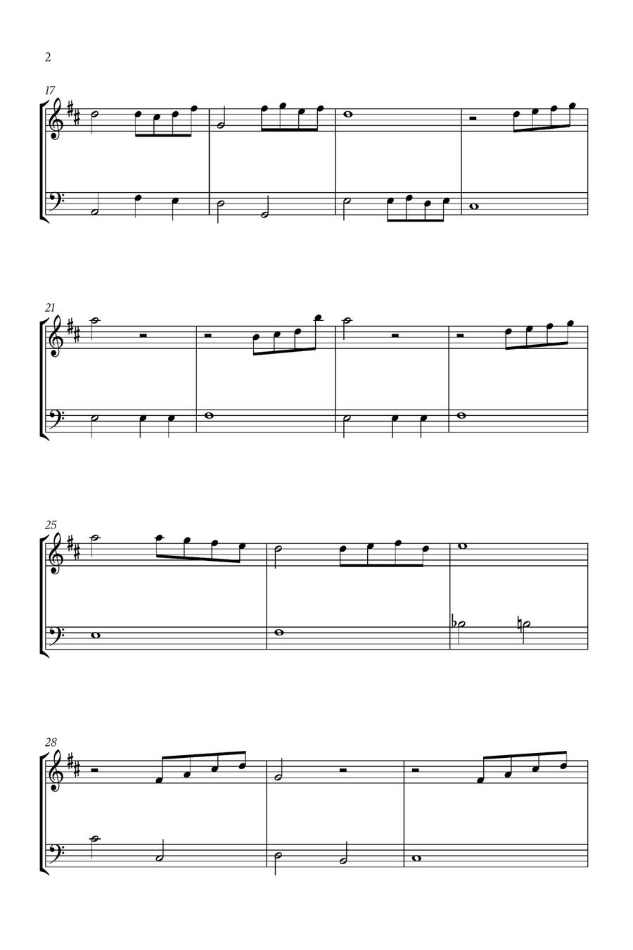 Beauty And The Beast Woodwind Duet scores gallery preview page 2