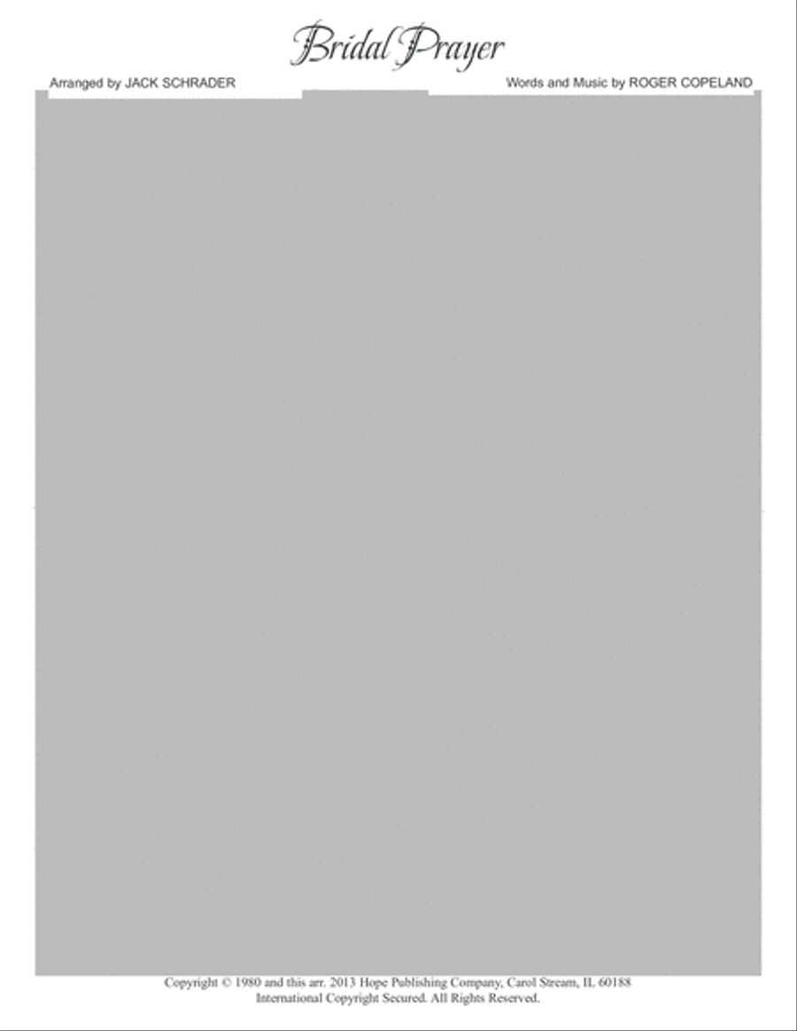 Bridal Prayer Bridal Prayer Medium Voice scores gallery preview page 3