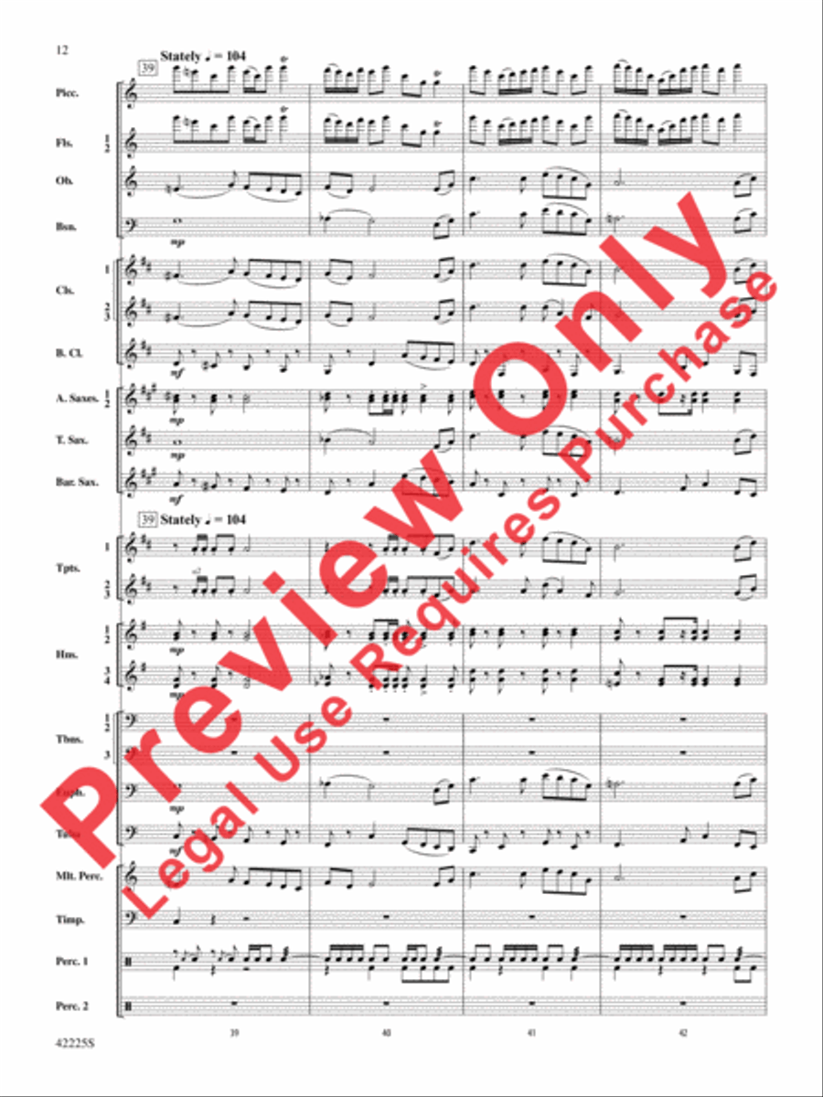 Mountain Strong Concert Band scores gallery preview page 12