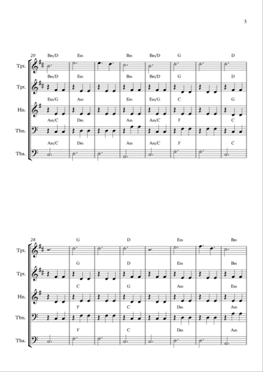 La Valse D'amelie Brass Ensemble scores gallery preview page 3