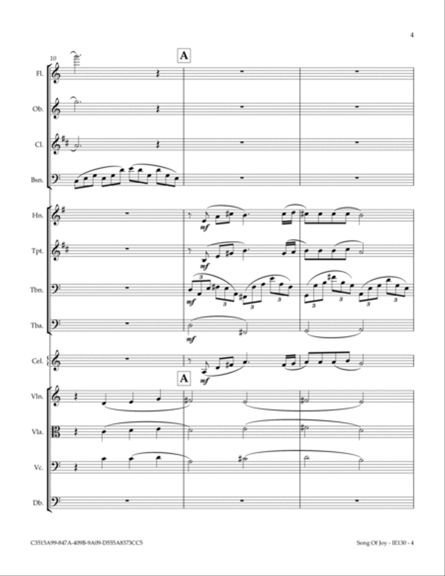 Song of Joy Full Orchestra scores gallery preview page 5