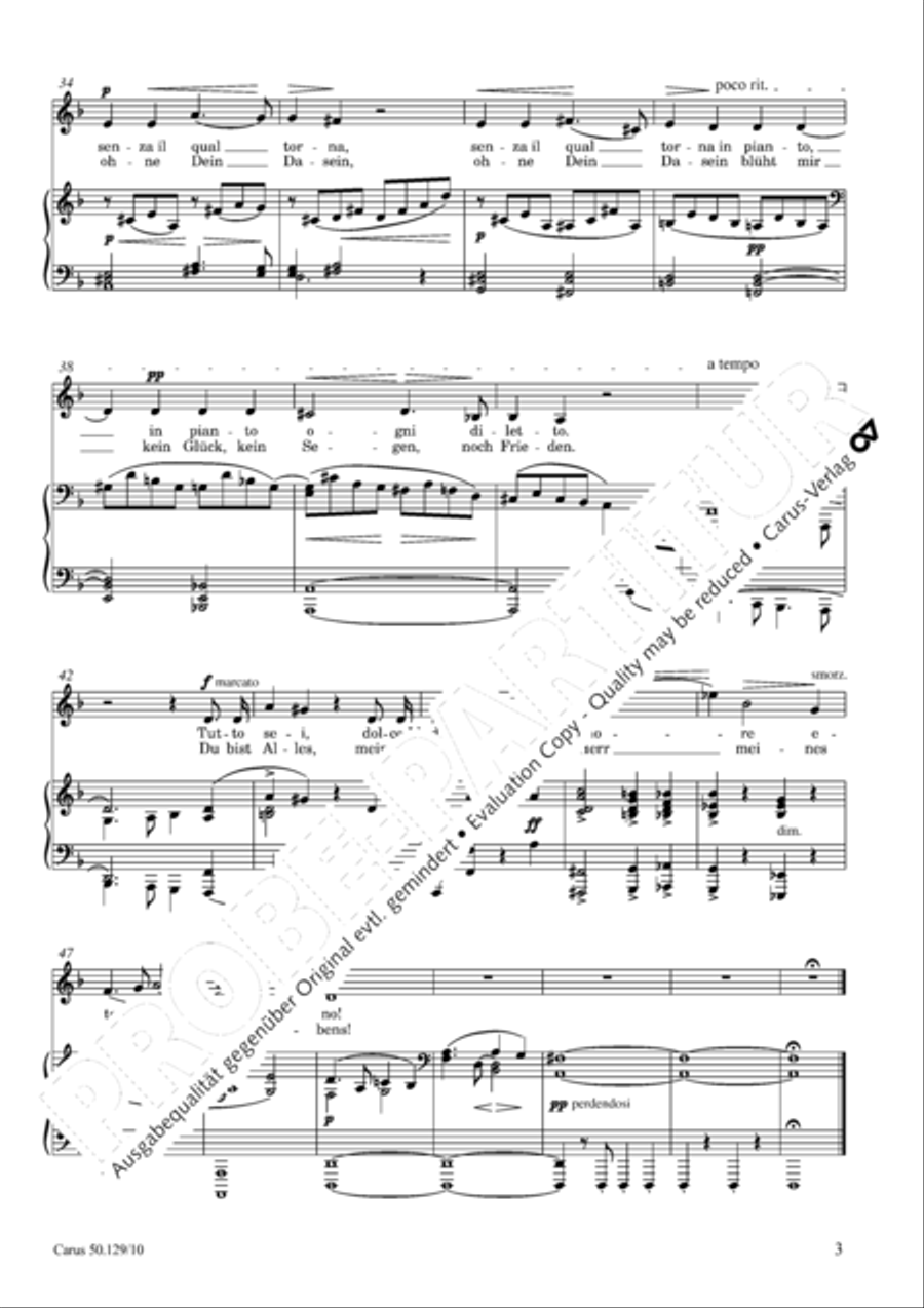 Gesange op. 129 (tiefe Stimme) Score scores gallery preview page 4