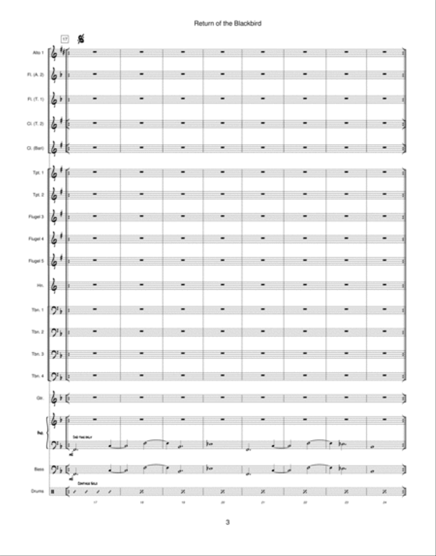 Return of the Blackbird Jazz Ensemble scores gallery preview page 3