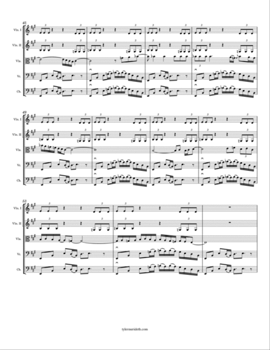 Funky Old Maurice String Orchestra scores gallery preview page 4