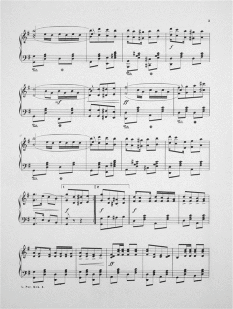 Louisiana Purchase March Piano Solo scores gallery preview page 3