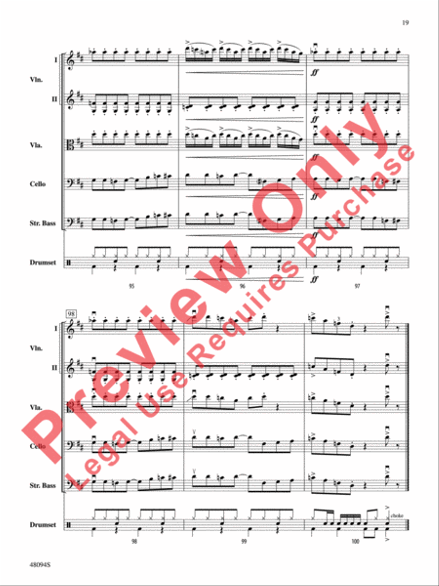 Rockin' 67 Blues String Orchestra scores gallery preview page 20