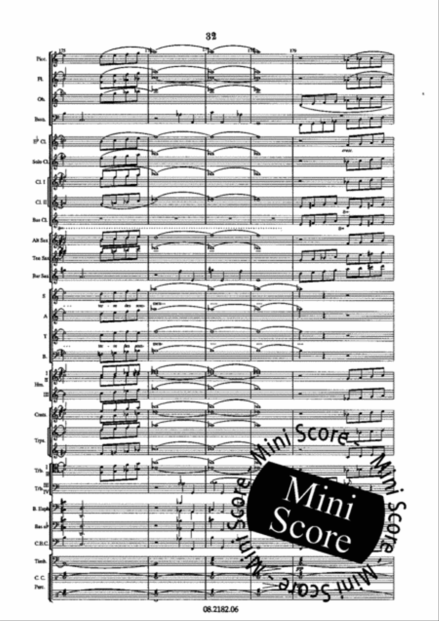Oratorio Olympique SATB/Harmonie 4-Part scores gallery preview page 36
