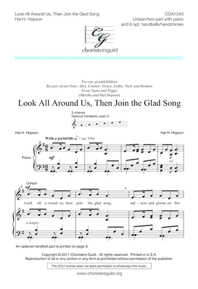 Book cover for Look All Around Us, Then Join the Glad Song