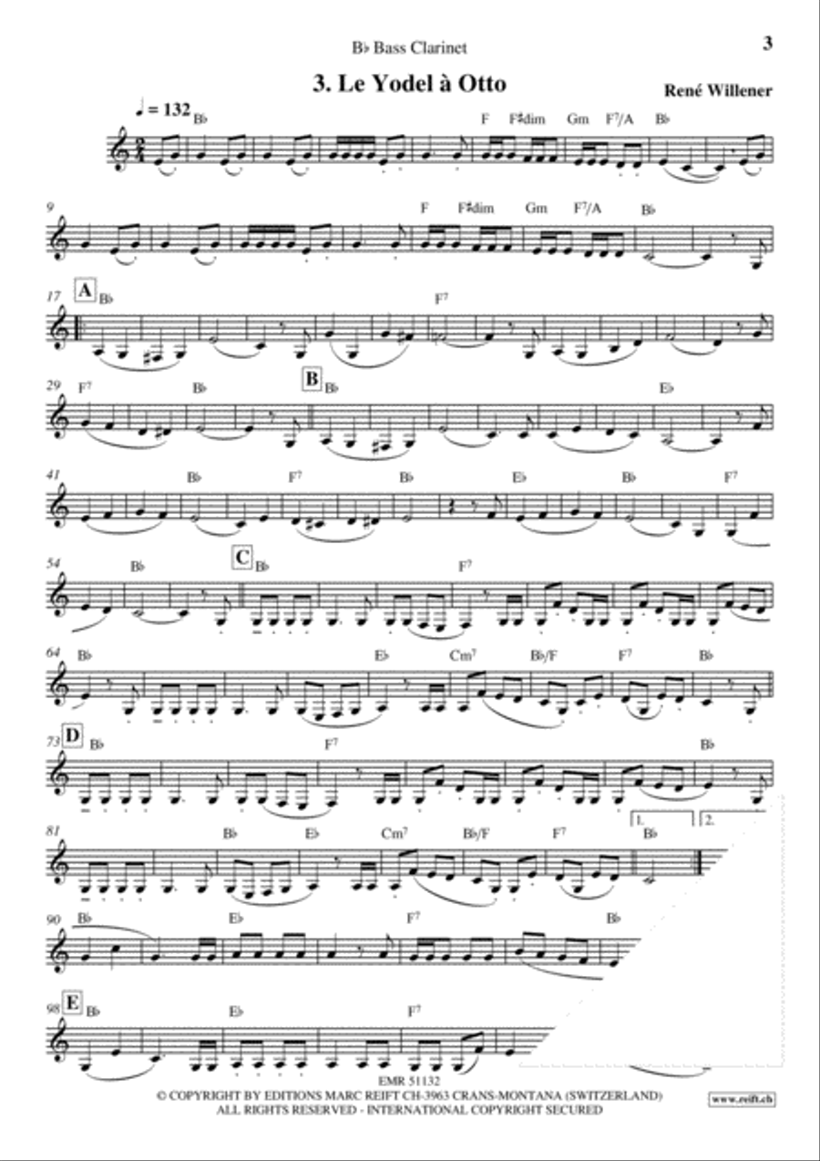La Fete au Chalet Volume 3 Bass Clarinet scores gallery preview page 5