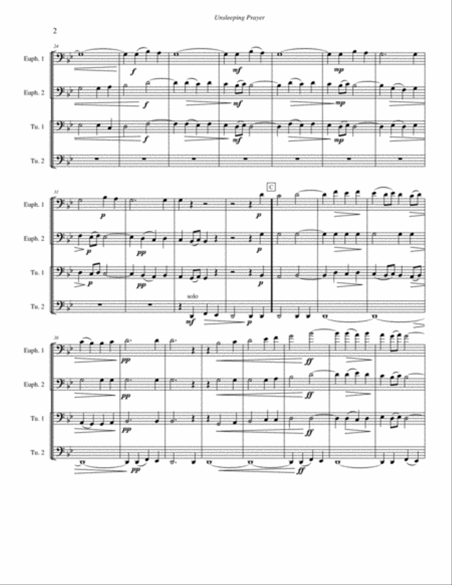 Unsleeping Prayer Divisi scores gallery preview page 2