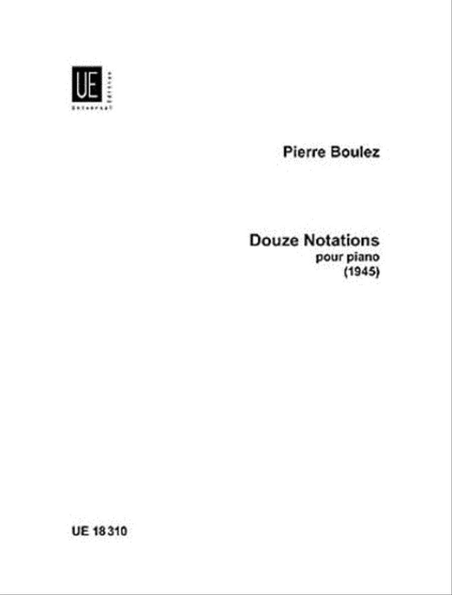 Douze Notations Chamber Music scores gallery preview page 1