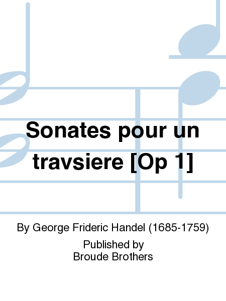 Sonates pour un travsiere [Op 1]. PF 151