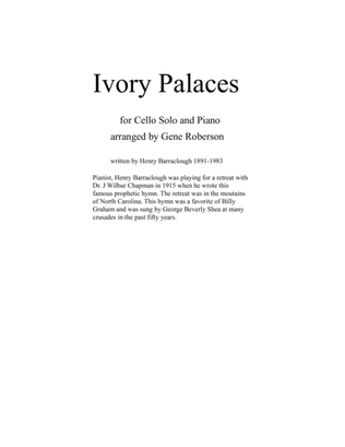 Ivory Palaces Cello and Piano Solo