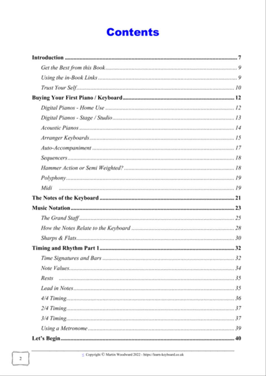 Learn to Play Piano / Keyboard For Absolute Beginners A Self Tuition Book - SPECIAL EDITION Piano Method scores gallery preview page 4