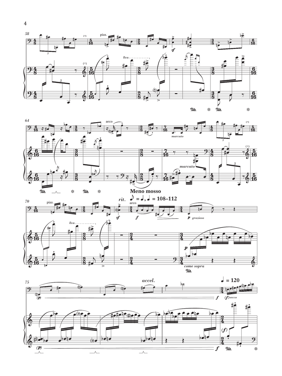 Three Variations For Violoncello And Piano Piano scores gallery preview page 4