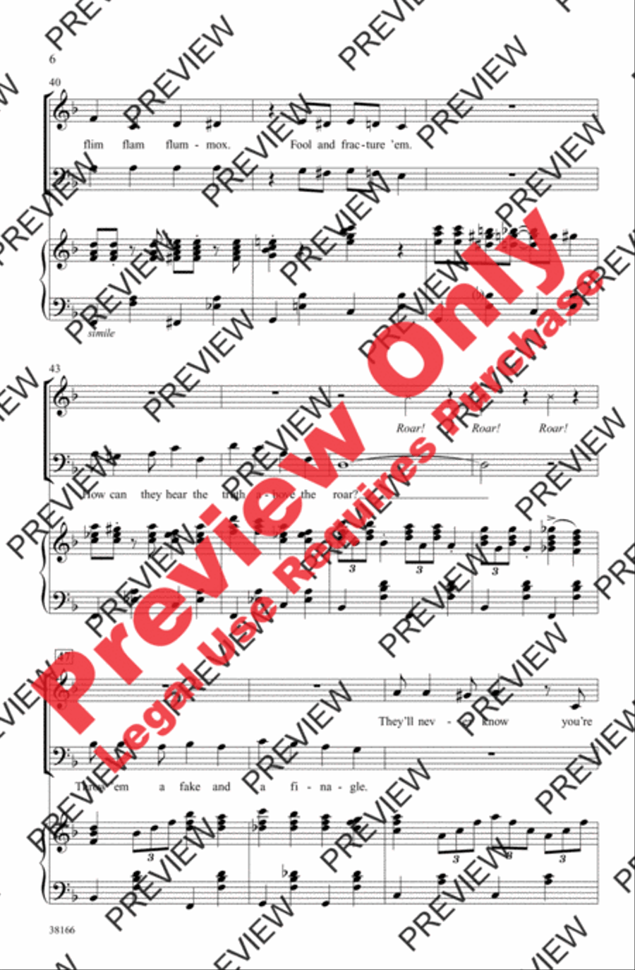 Razzle Dazzle 4-Part scores gallery preview page 6