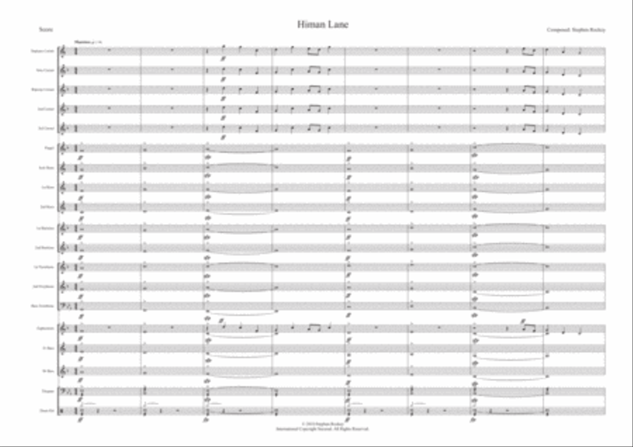 Himan Lane for Brass Band Brass Band scores gallery preview page 3