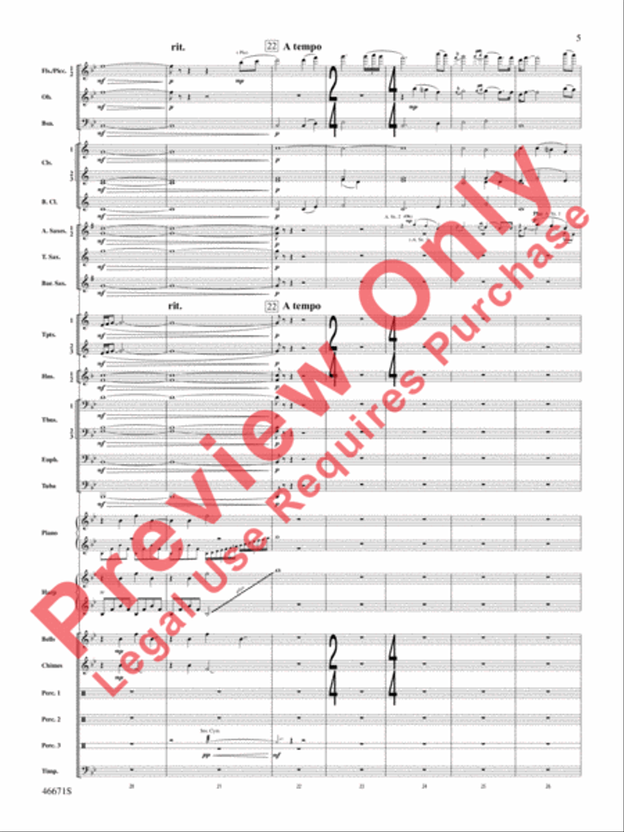Celtic Wedding Concert Band scores gallery preview page 6