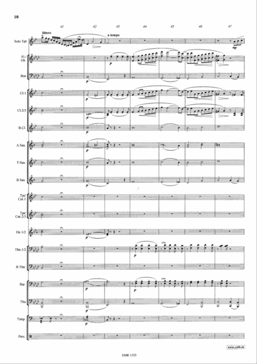 Konzertstuck No. 2 Concert Band scores gallery preview page 11