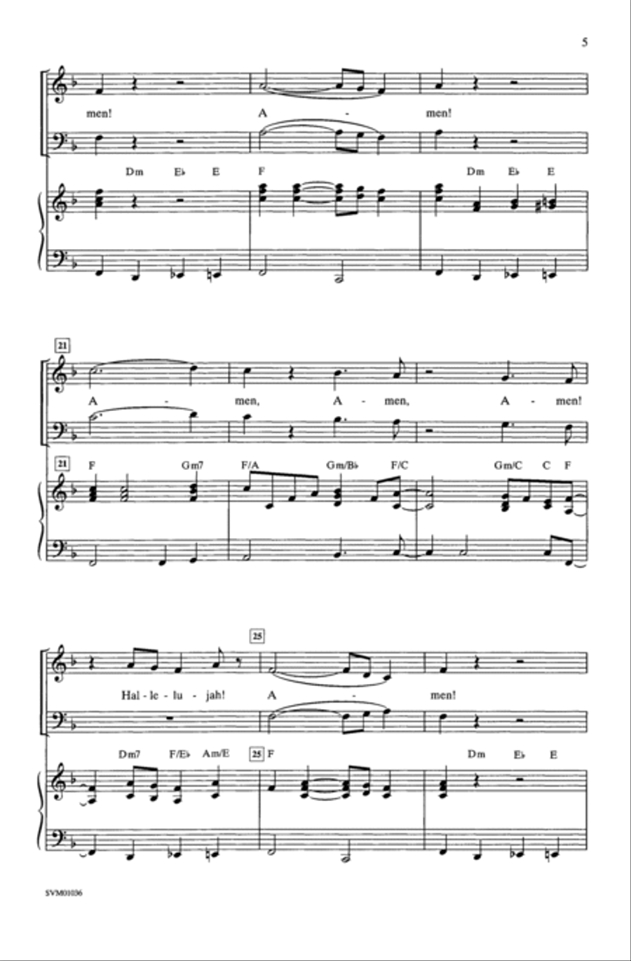 Amen! 3-Part scores gallery preview page 4