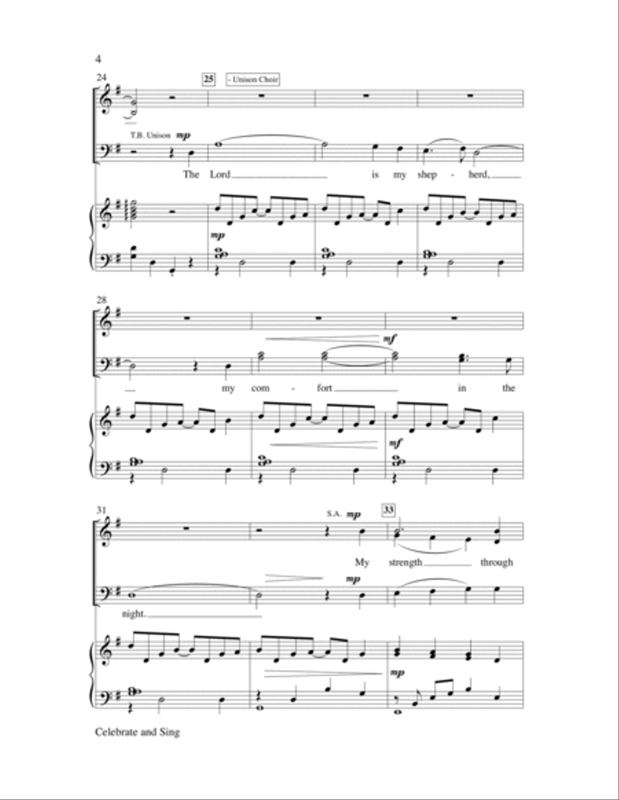 Celebrate and Sing 4-Part scores gallery preview page 4