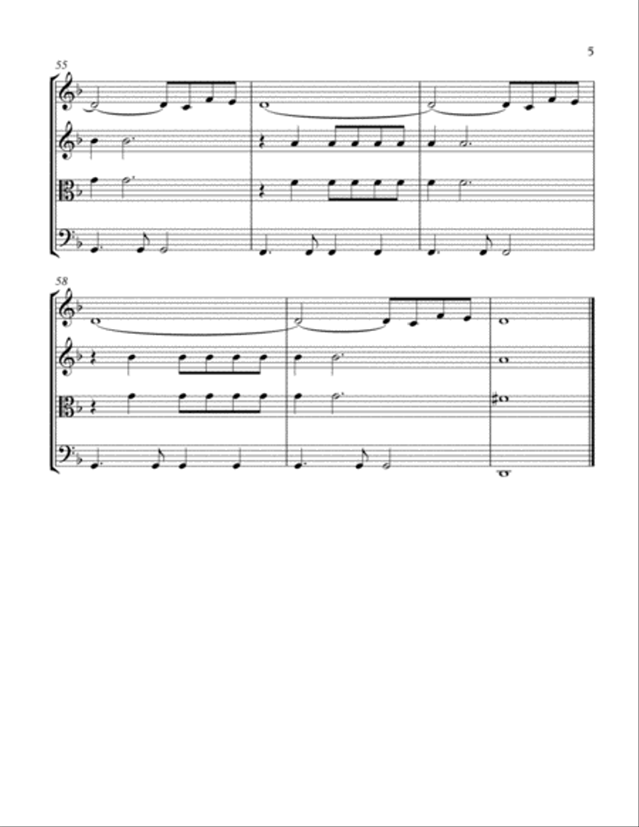And I Love Her And I Love Her String Quartet scores gallery preview page 5