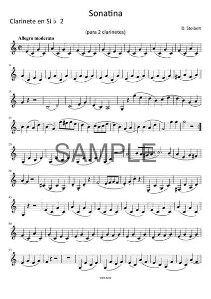 Steibelt Sonatina for 2 Clarinets image number null