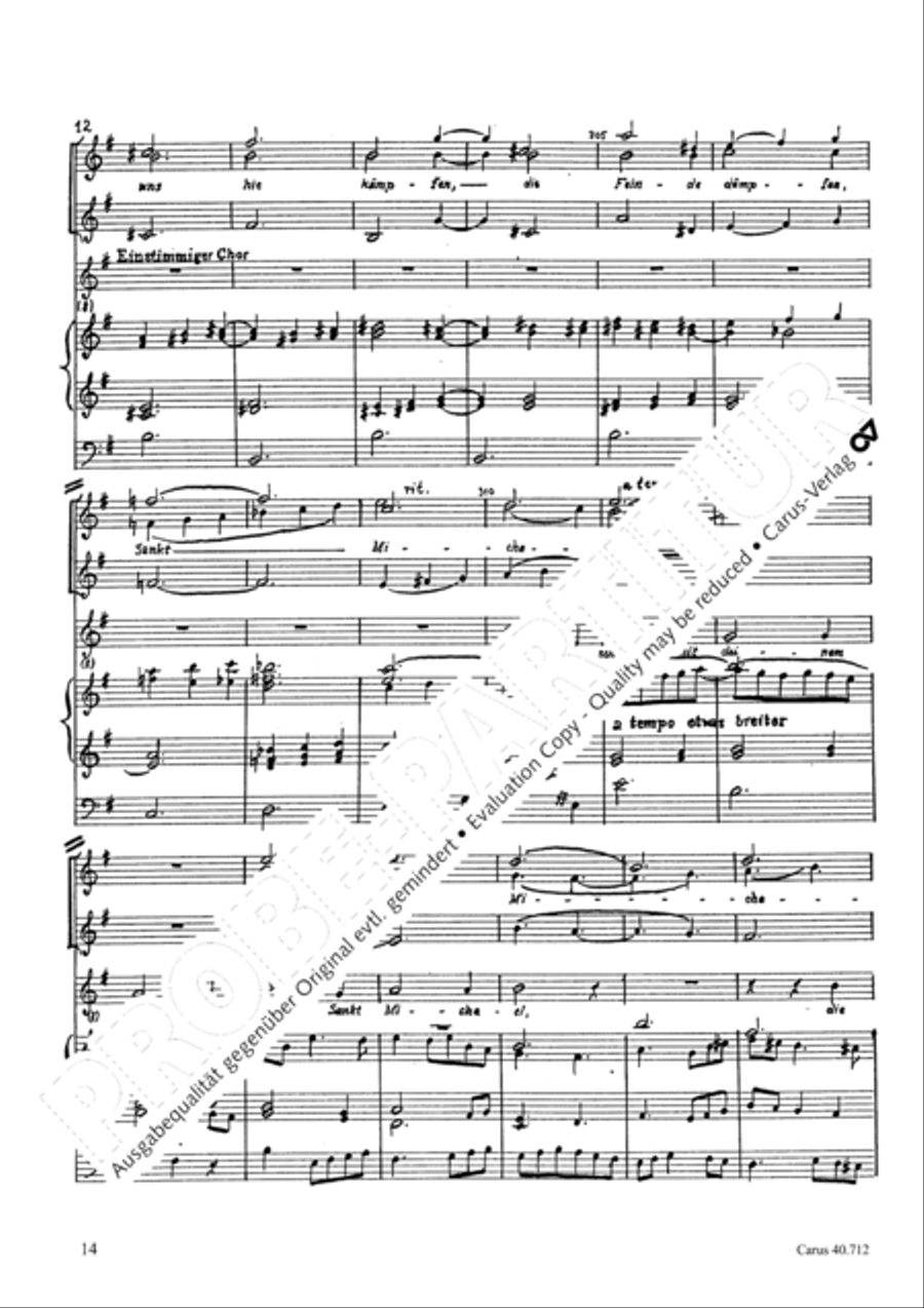 Unuberwindlich starker Held SSA scores gallery preview page 15