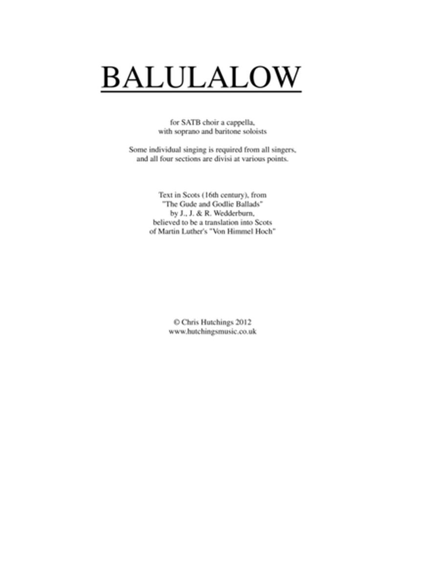 Balulalow image number null