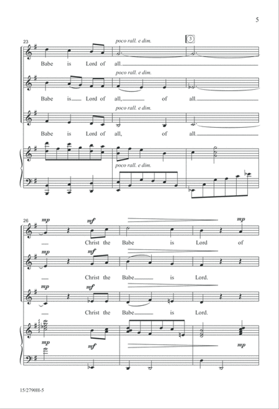 Infant Holy SSA scores gallery preview page 6