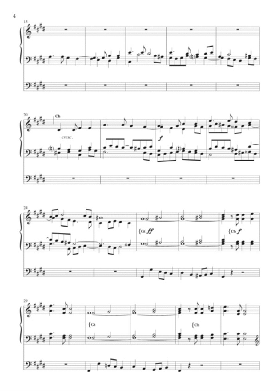 Maestoso in C sharp minor, Op. 16/1 Organ scores gallery preview page 3