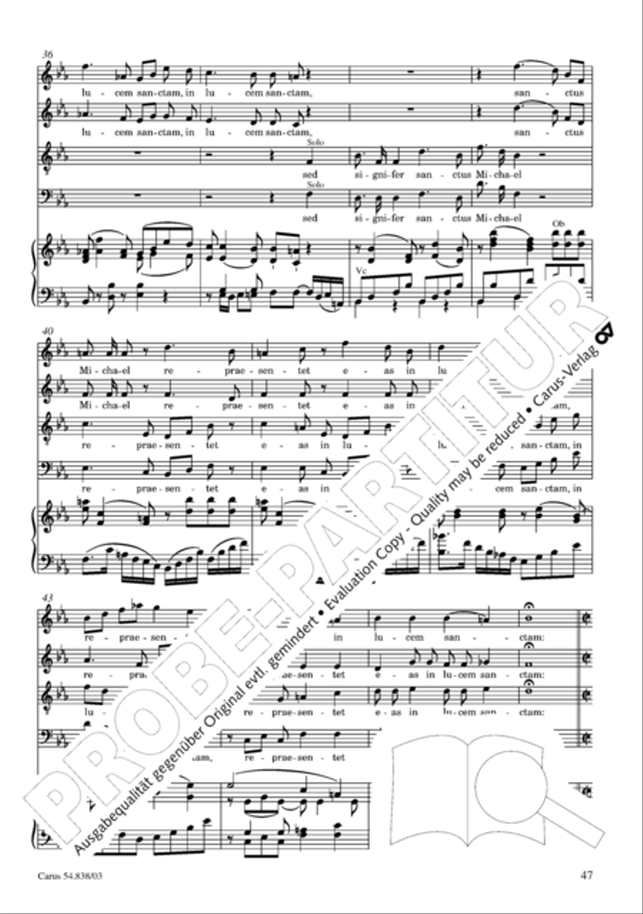 Requiem in B 4-Part scores gallery preview page 52