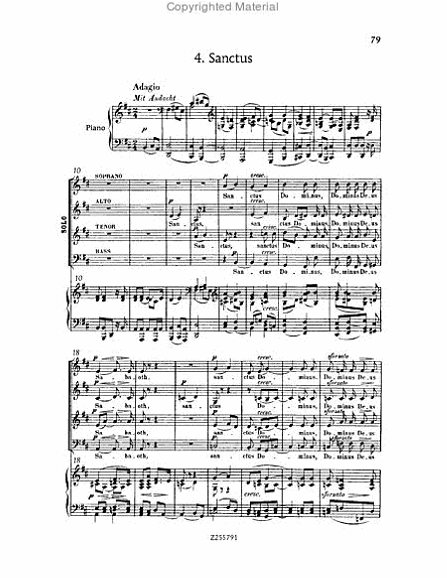 Missa Solemnis, Op.123 Choir scores gallery preview page 79