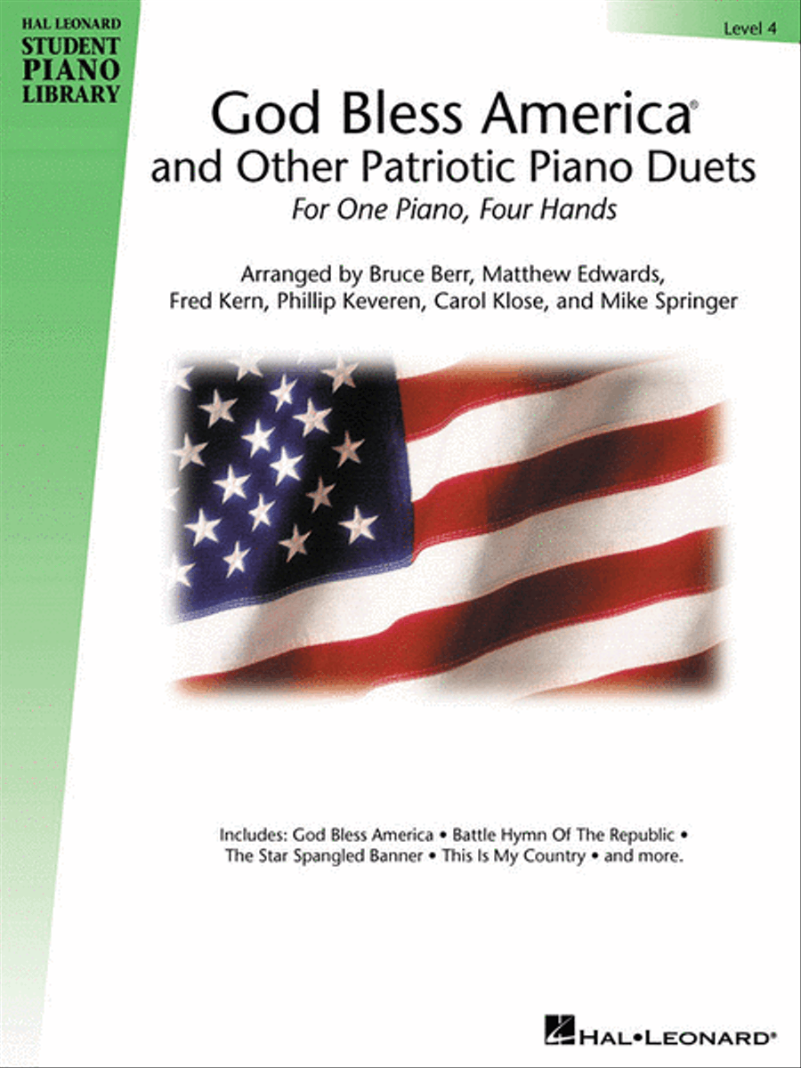 God Bless America and Other Patriotic Piano Duets – Level 4 Piano Method scores gallery preview page 1