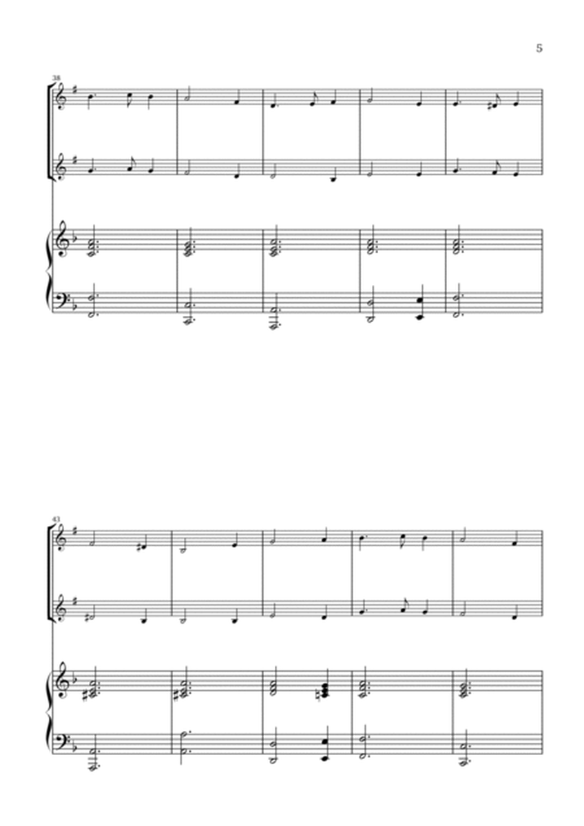 What Child Is This? (Greensleeves) - for trumpet duet and piano image number null