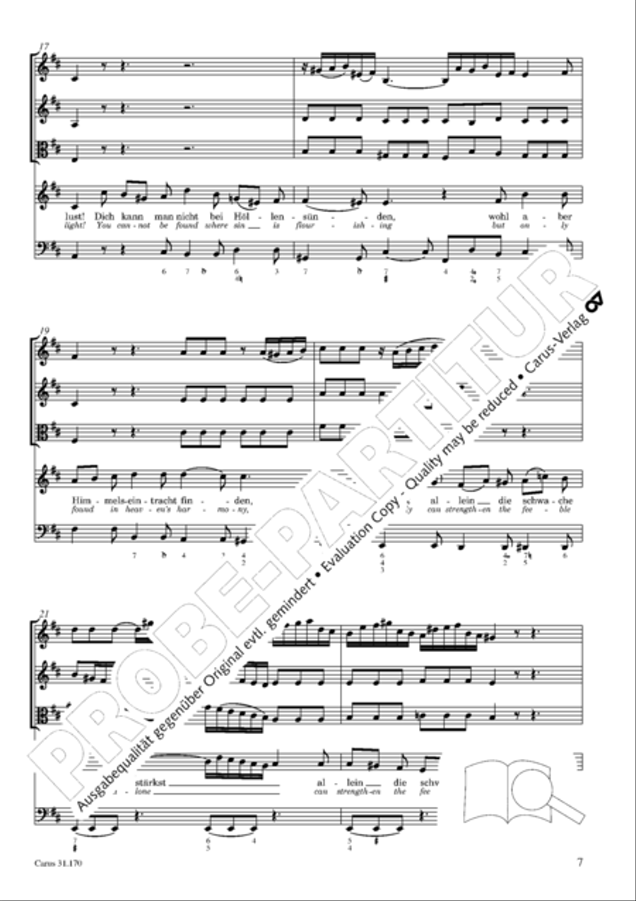 O blessed rest, o welcome heart's delight (Vergnugte Ruh, beliebte Seelenlust) Orchestra scores gallery preview page 8
