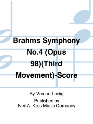 Brahms Symphony No.4 (Opus 98)(Third Movement) - Score