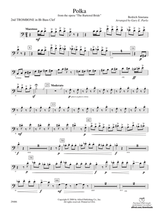 Polka from The Bartered Bride: (wp) 2nd B-flat Trombone B.C.