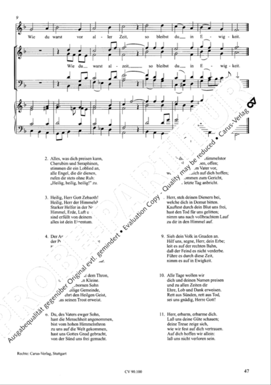 Chorsatze zum Evangelischen Gesangbuch Choir scores gallery preview page 52