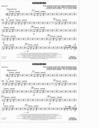 Houdini (arr. Conaway/Finger) - Drum Set