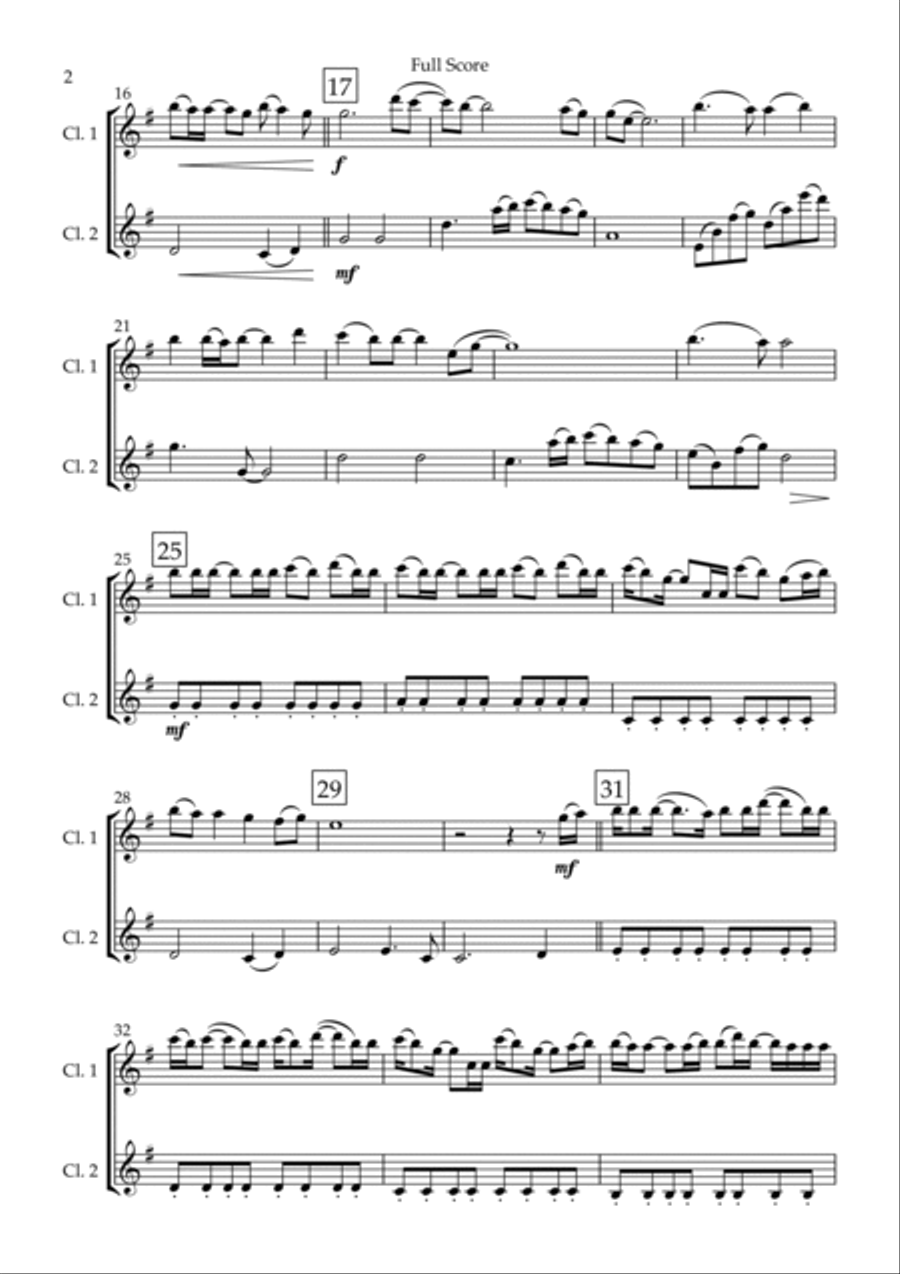 Always Clarinet Duet scores gallery preview page 2