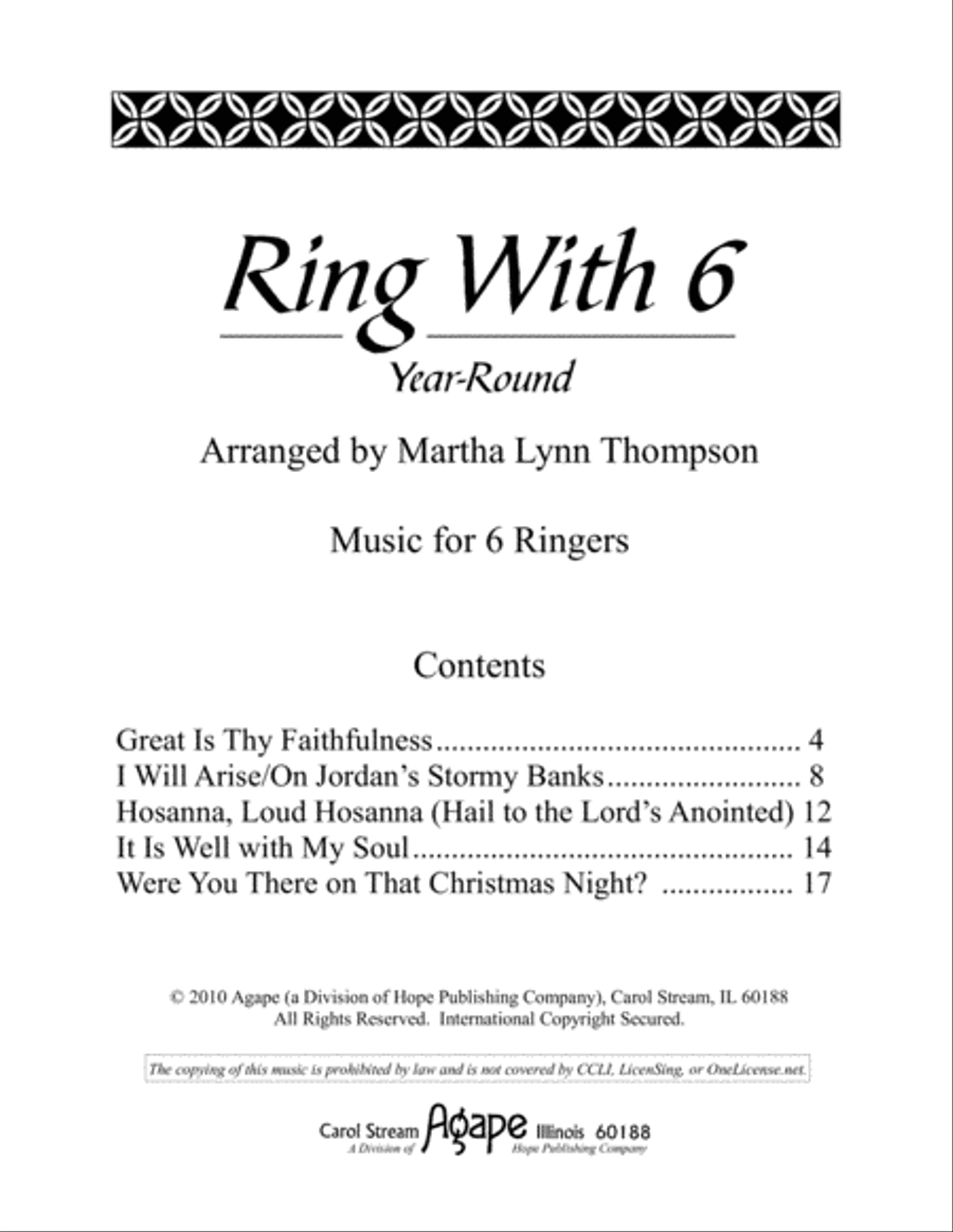 Ring with 6: Year-Round Handbell Choir scores gallery preview page 3
