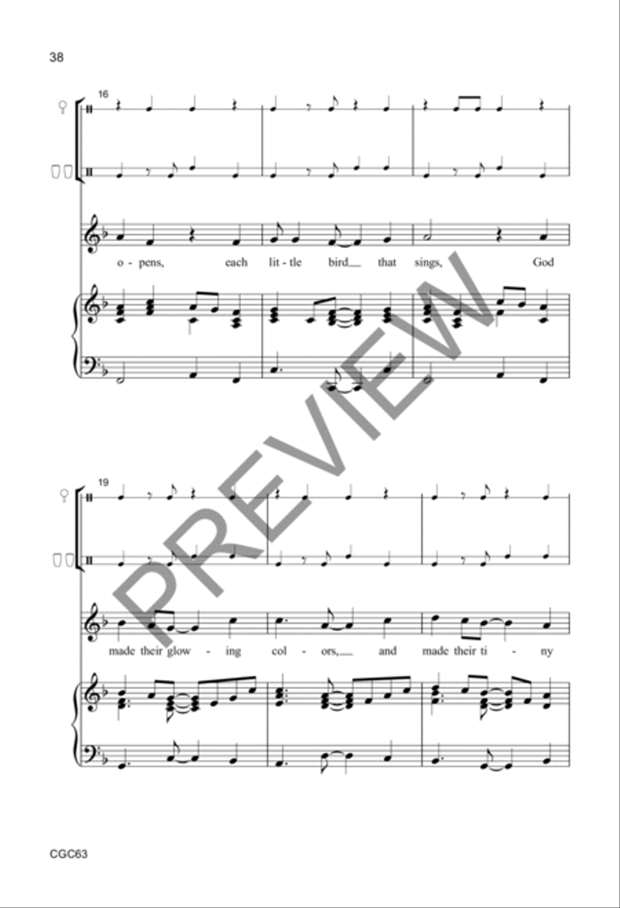 In the Image Preview Kit (Score & CD) Unison Choir scores gallery preview page 19