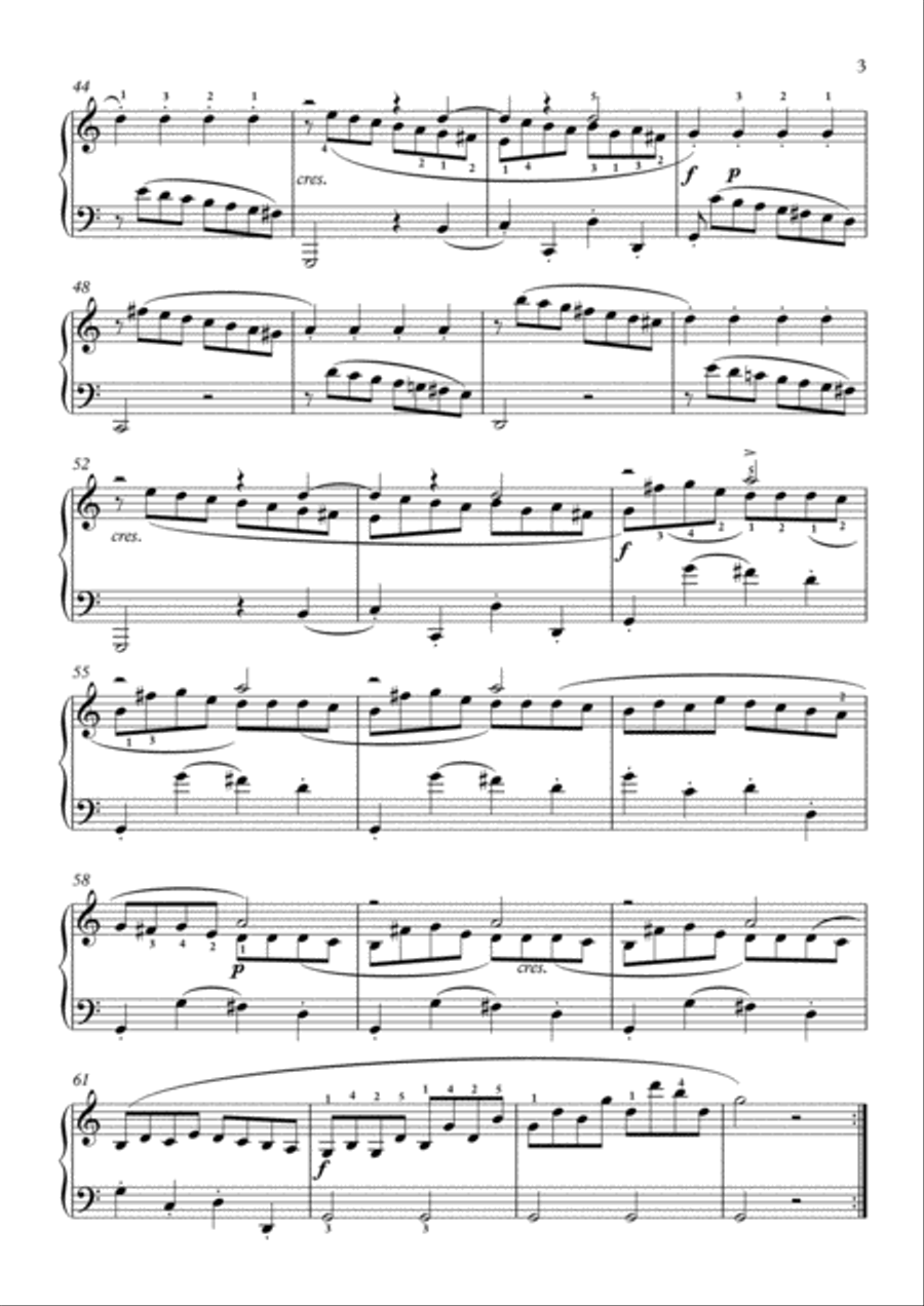 Scarlatti-Sonata in C-Major L.455 K.486(piano) Piano Solo scores gallery preview page 4