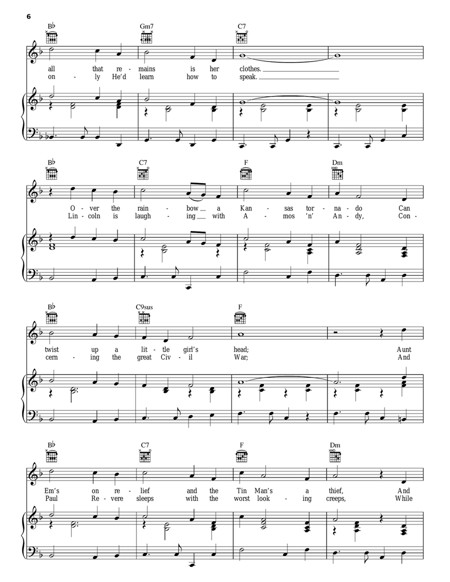 Magdelene Lane Magdelene Lane Piano, Vocal, Guitar scores gallery preview page 6