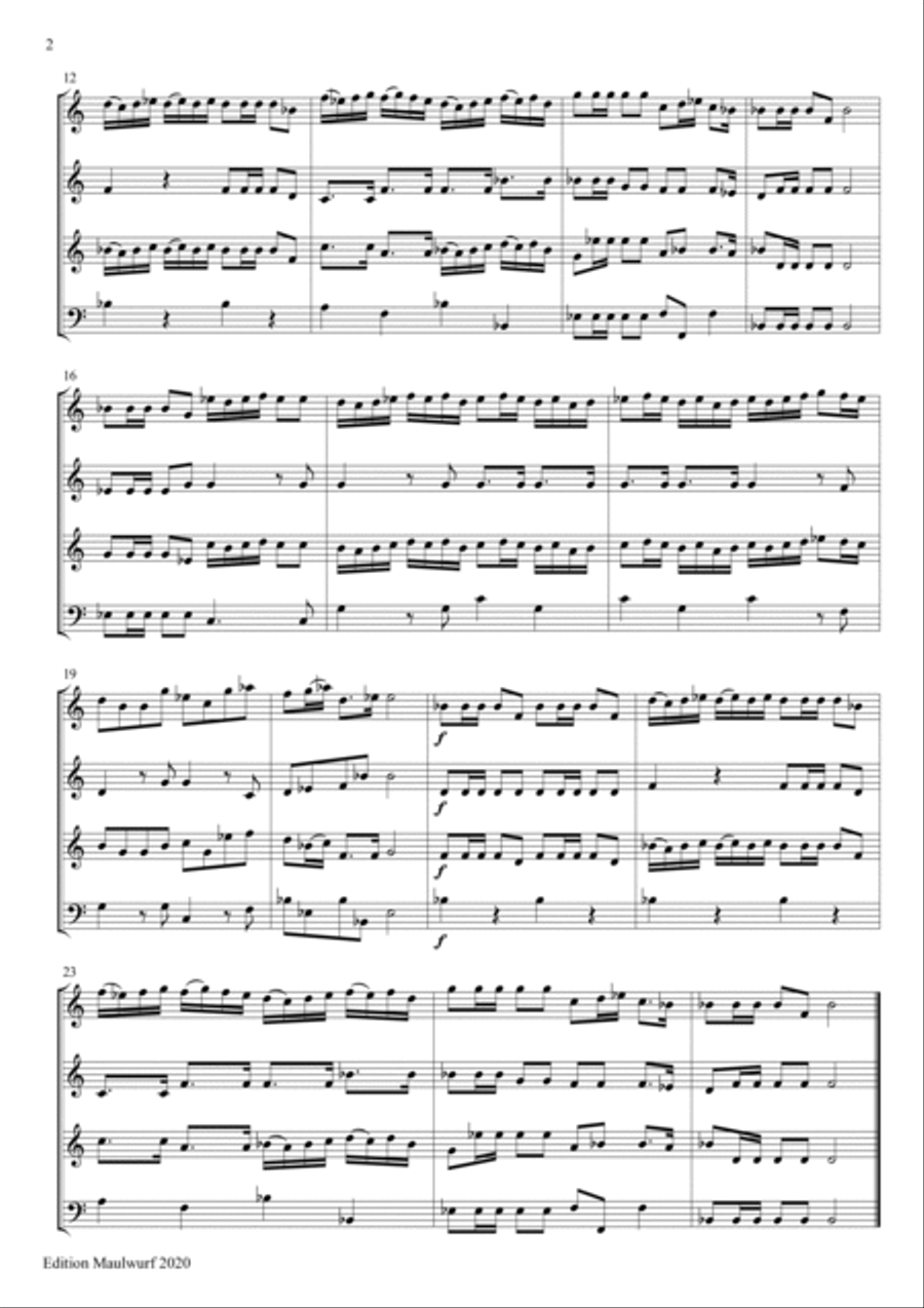 Marche Brass Quartet scores gallery preview page 2