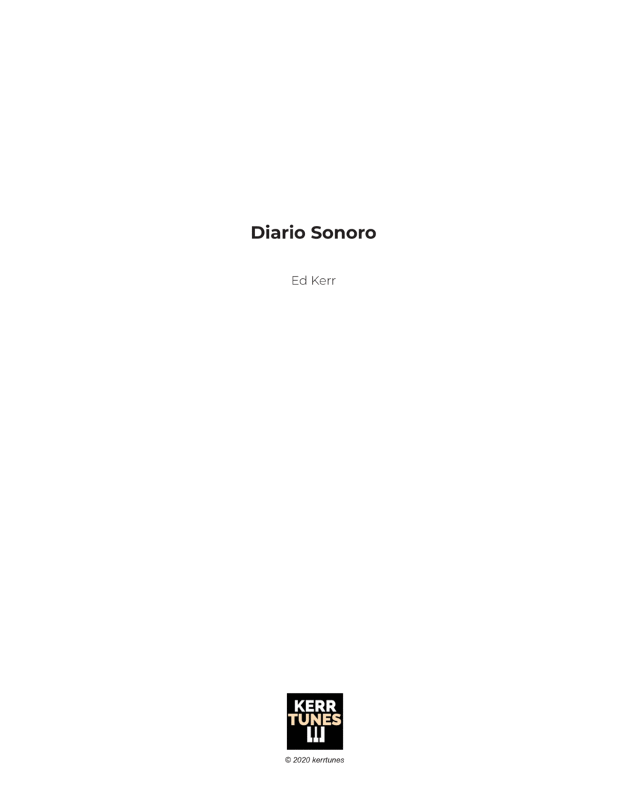 Diario Sonoro Piano Solo scores gallery preview page 1