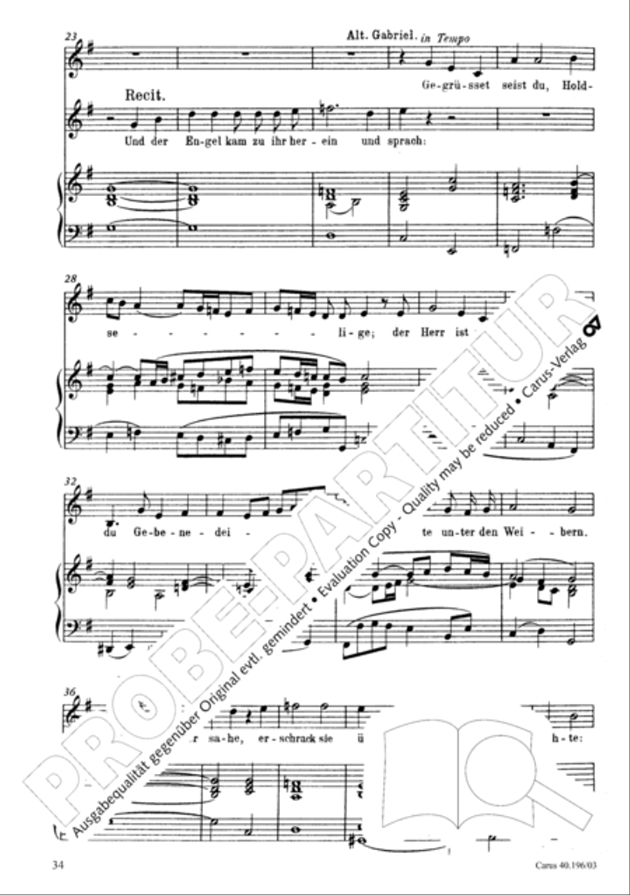 Die Geburt Christi SSA scores gallery preview page 35